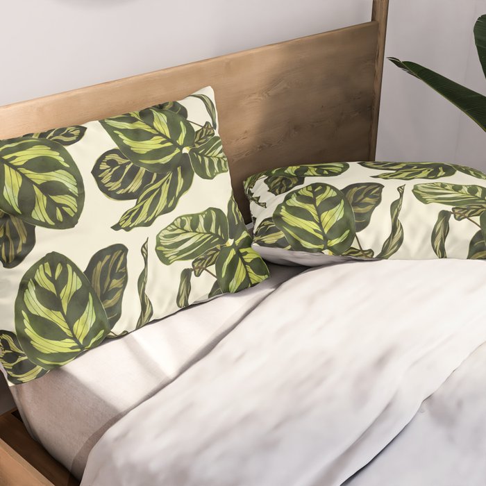calathea botanical interior plant Pillow Sham Gallery Image 2