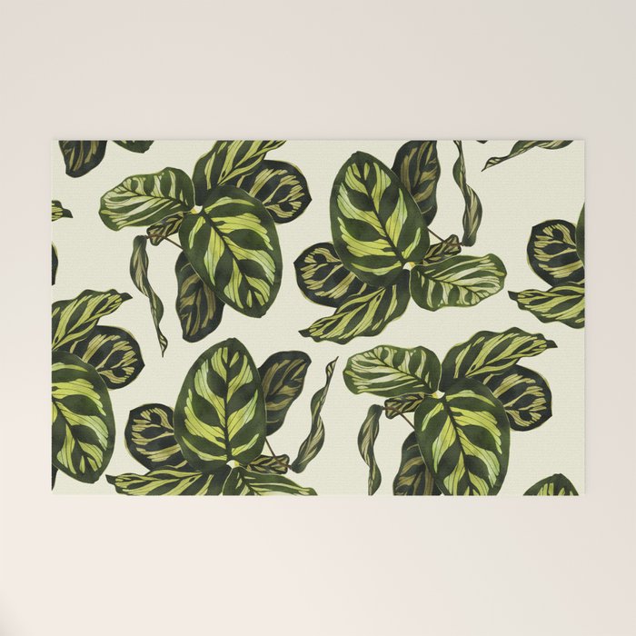 calathea botanical interior plant Welcome Mat Gallery Image 1