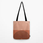 Minimal Rainbow Color Block V Tote Bag Gallery Image 2
