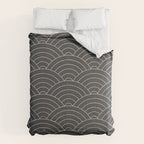 Waves (Dark Gray) Comforter Gallery Image 6