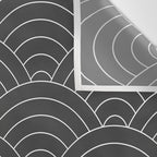Waves (Dark Gray) Wall Tapestry Gallery Image 3