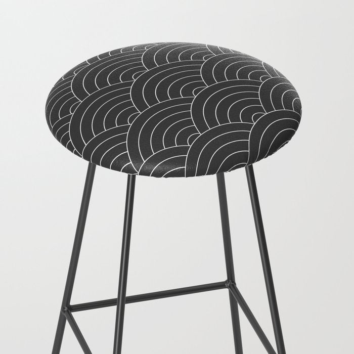 Waves (Dark Gray) Stool Gallery Image 2