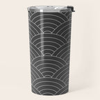 Waves (Dark Gray) Travel Mug Gallery Image 2