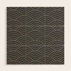 Waves (Dark Gray) Wood Wall Art Gallery Image 1