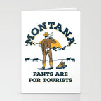 "Montana: Pants Are For Tourists" Funny Retro Cowboy Travel Art Stationery Card Gallery Image 2