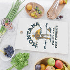"Montana: Pants Are For Tourists" Funny Retro Cowboy Travel Art Cutting Board Gallery Image 2