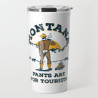 "Montana: Pants Are For Tourists" Funny Retro Cowboy Travel Art Travel Mug Gallery Image 1