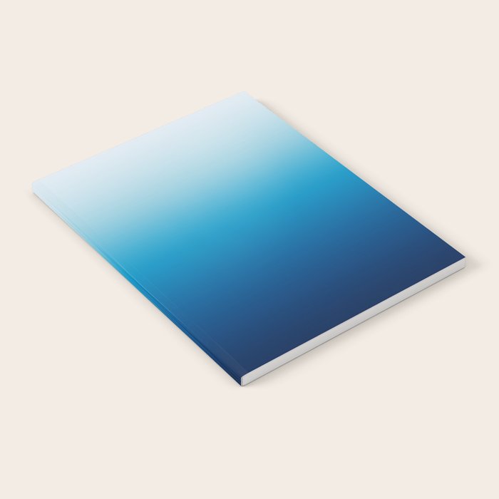 Sky and Ocean Blue Ombre Notebook Gallery Image 1