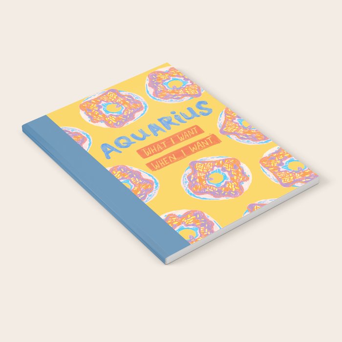 Aquarius Confidence in Buttercup Yellow | Zodiac Series Notebook Gallery Image 2