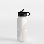 Bauhaus Mid Century Modern Geometric IV Grey Water Bottle Gallery Image 1