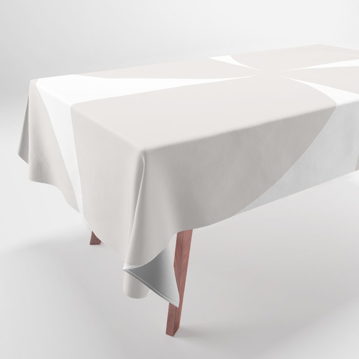 Bauhaus Mid Century Modern Geometric IV Grey Tablecloth Gallery Image 1