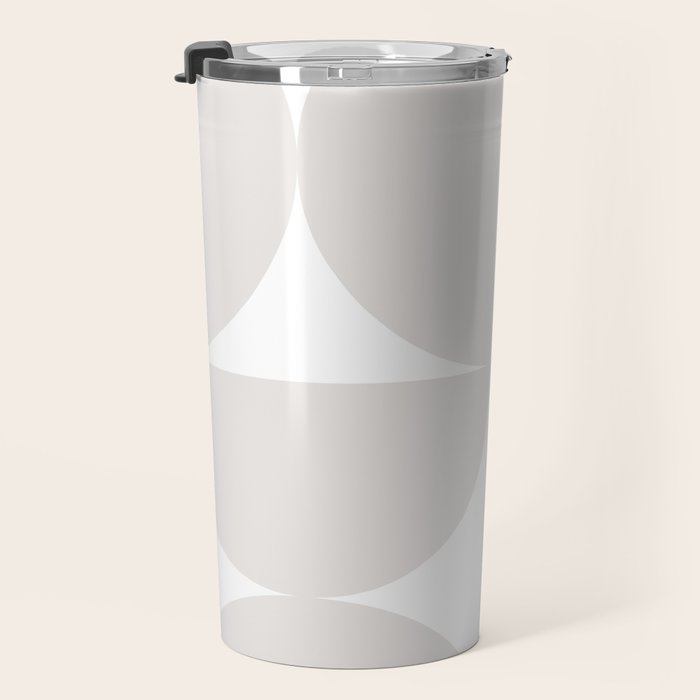 Bauhaus Mid Century Modern Geometric IV Grey Travel Mug Gallery Image 3