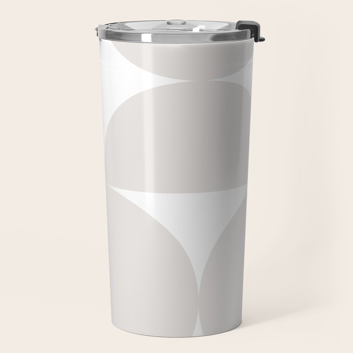 Bauhaus Mid Century Modern Geometric IV Grey Travel Mug Gallery Image 2