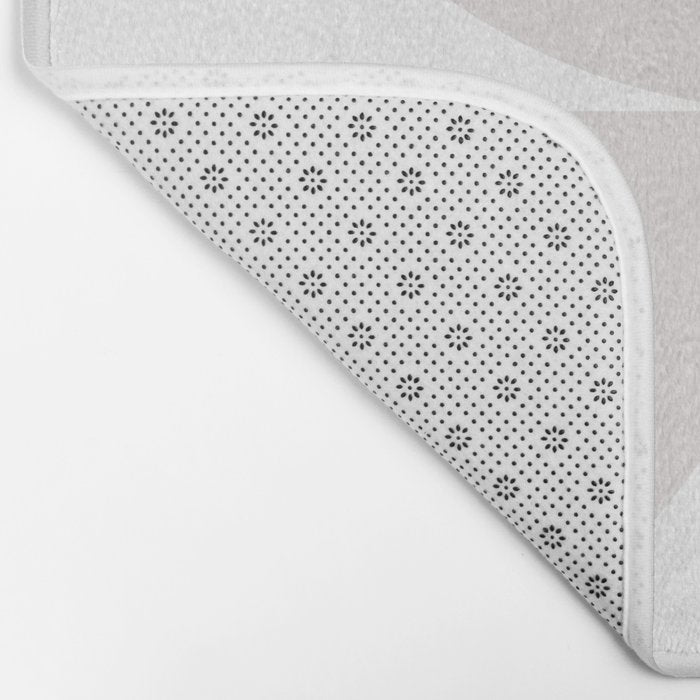 Bauhaus Mid Century Modern Geometric IV Grey Bath Mat Gallery Image 2