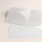 Bauhaus Mid Century Modern Geometric IV Grey Wrapping Paper Gallery Image 2