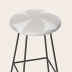 Bauhaus Mid Century Modern Geometric IV Grey Stool Gallery Image 2