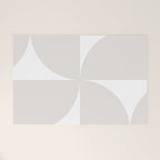 Bauhaus Mid Century Modern Geometric IV Grey Welcome Mat Gallery Image 1