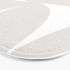 Bauhaus Mid Century Modern Geometric IV Grey Bath Mat Gallery Image 3