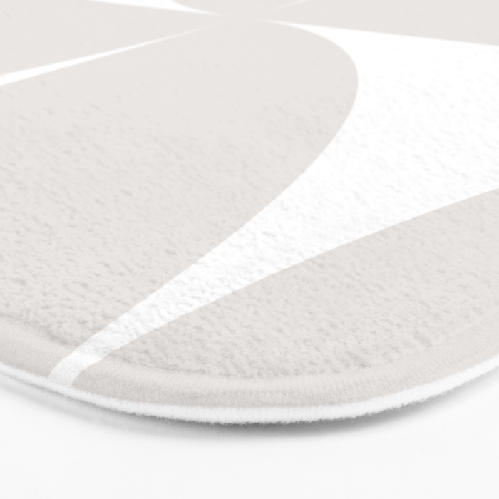 Bauhaus Mid Century Modern Geometric IV Grey Bath Mat Gallery Image 3