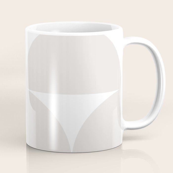 Bauhaus Mid Century Modern Geometric IV Grey Coffee Mug Gallery Image 1