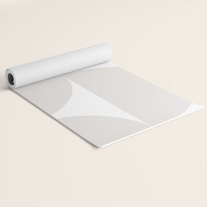 Bauhaus Mid Century Modern Geometric IV Grey Yoga Mat Gallery Image 2