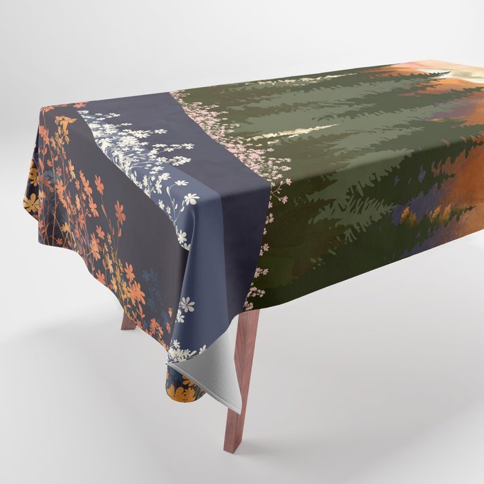 Mountain Dusk Tablecloth Gallery Image 1