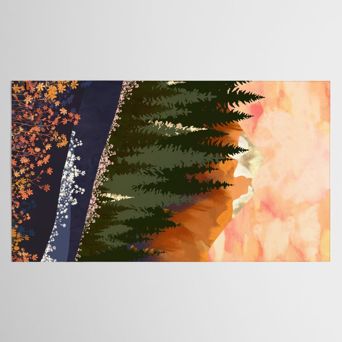 Mountain Dusk Tablecloth Gallery Image 2