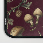 William Morris Style Forest Tales Cabincore Pattern Burgundy Red Laptop Sleeve Gallery Image 3