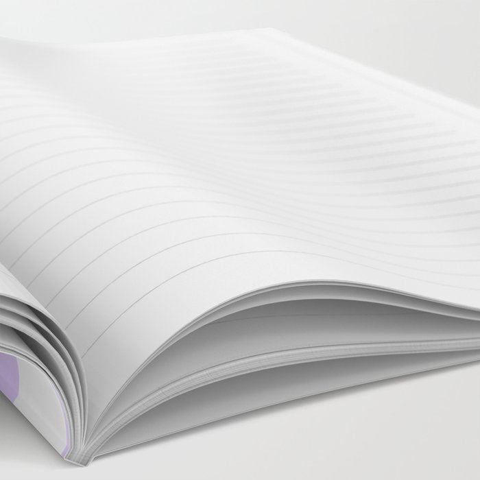 Large Chalky Pale Lilac Pastel Color and White Checkerboard Notebook Gallery Image 2