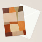 Earth Colors Warm Tones Fall Abstract Art Stationery Card Gallery Image 2