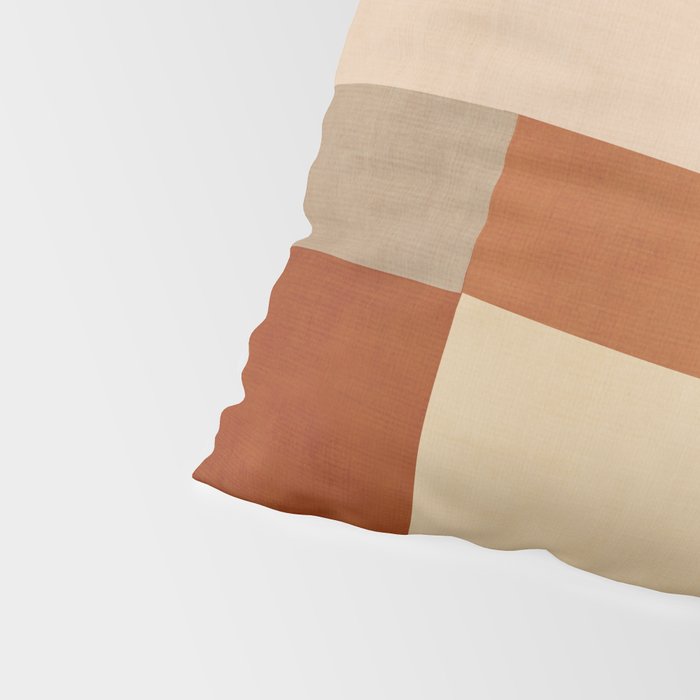 Earth Colors Warm Tones Fall Abstract Art Pillow Sham Gallery Image 4