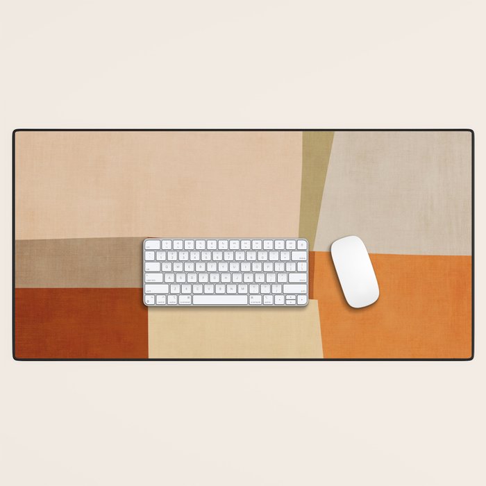 Earth Colors Warm Tones Fall Abstract Art Desk Mat Gallery Image 1