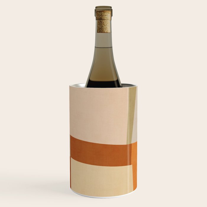Earth Colors Warm Tones Fall Abstract Art Wine Chiller Gallery Image 1