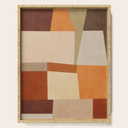 Earth Colors Warm Tones Fall Abstract Art Serving Tray Gallery Image 1