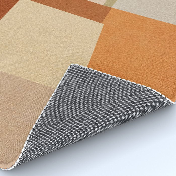 Earth Colors Warm Tones Fall Abstract Art Rug Gallery Image 4