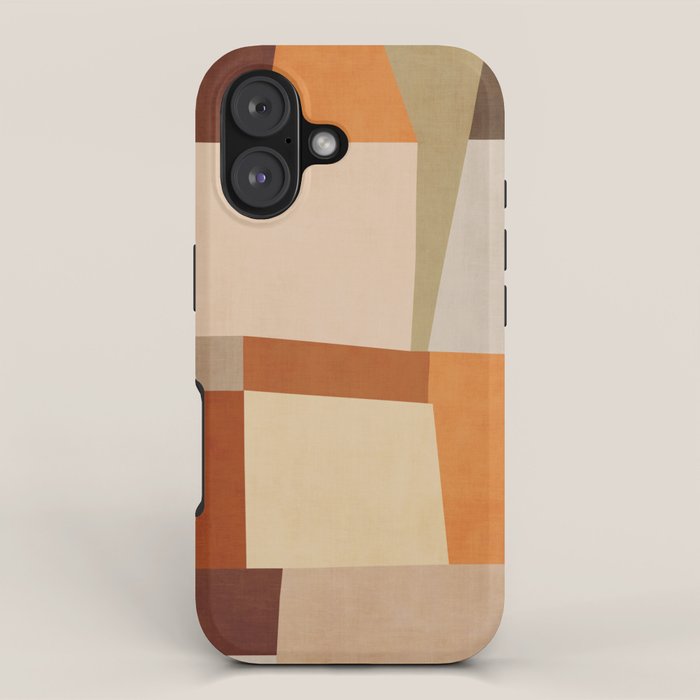 Earth Colors Warm Tones Fall Abstract Art iPhone Case Gallery Image 1