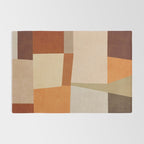 Earth Colors Warm Tones Fall Abstract Art Rug Gallery Image 2