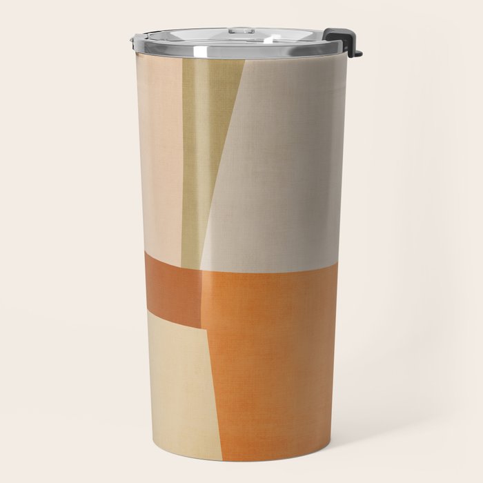 Earth Colors Warm Tones Fall Abstract Art Travel Mug Gallery Image 2