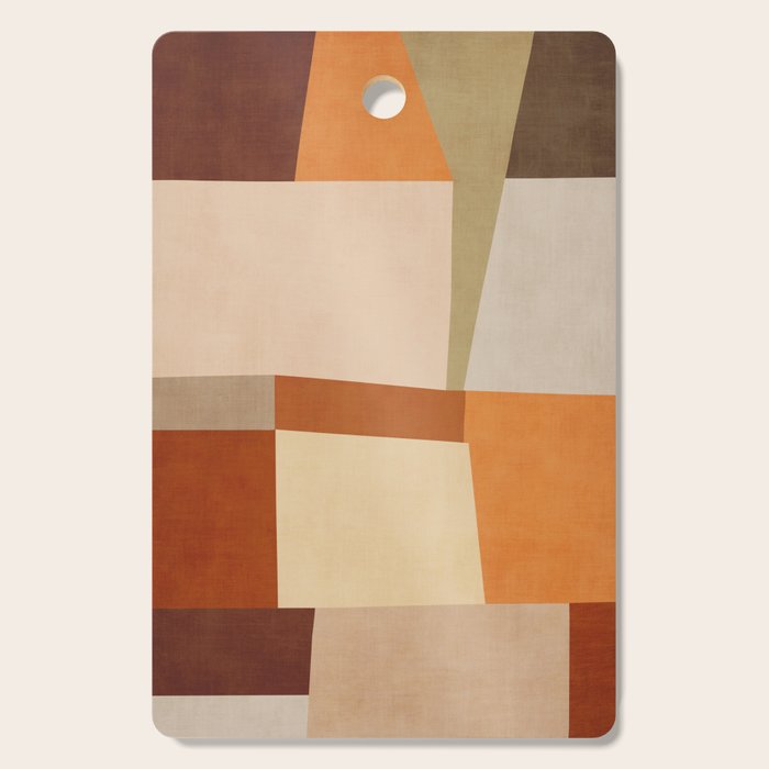 Earth Colors Warm Tones Fall Abstract Art Cutting Board Gallery Image 1