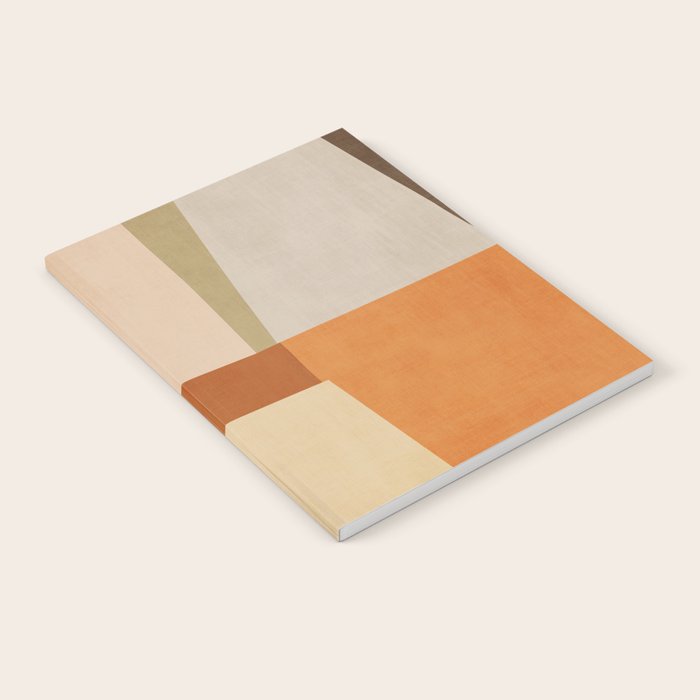 Earth Colors Warm Tones Fall Abstract Art Notebook