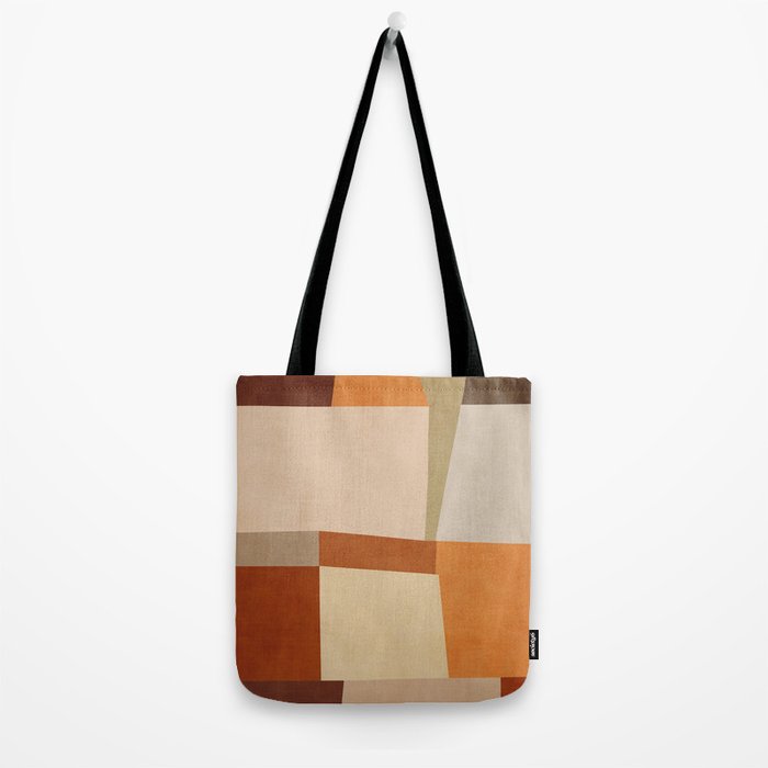 Earth Colors Warm Tones Fall Abstract Art Tote Bag Gallery Image 2