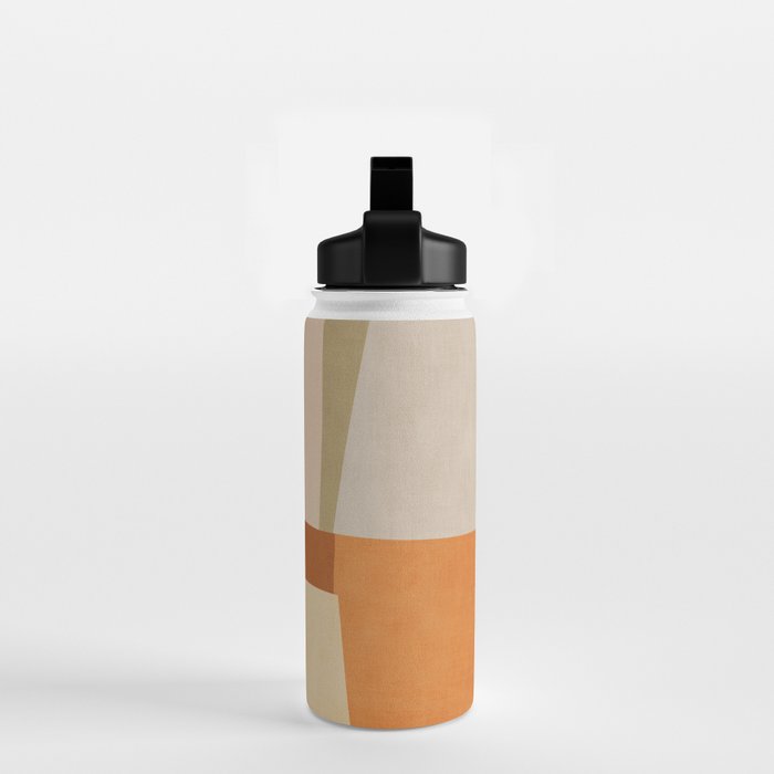 Earth Colors Warm Tones Fall Abstract Art Water Bottle Gallery Image 2
