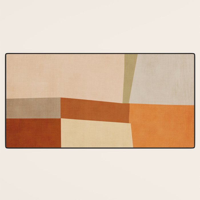 Earth Colors Warm Tones Fall Abstract Art Desk Mat Gallery Image 3