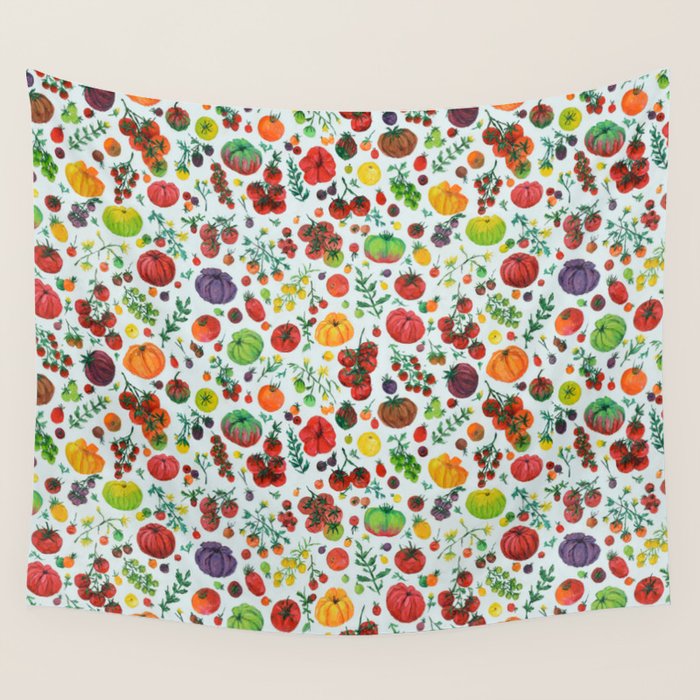 Tomato Garden Wall Tapestry Gallery Image 1