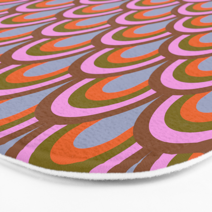 Retro Rainbow Arches Bath Mat Gallery Image 3