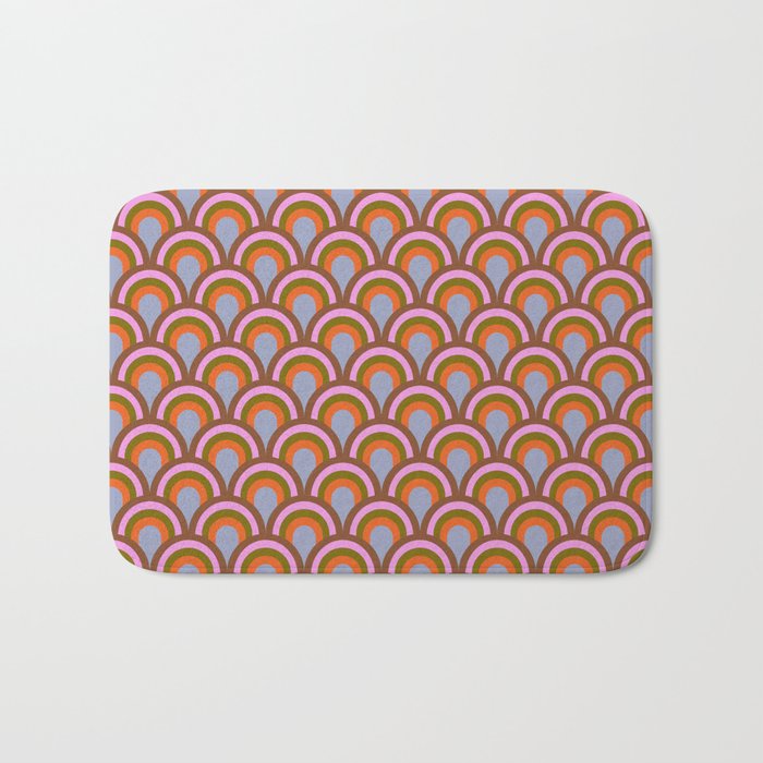 Retro Rainbow Arches Bath Mat Gallery Image 1