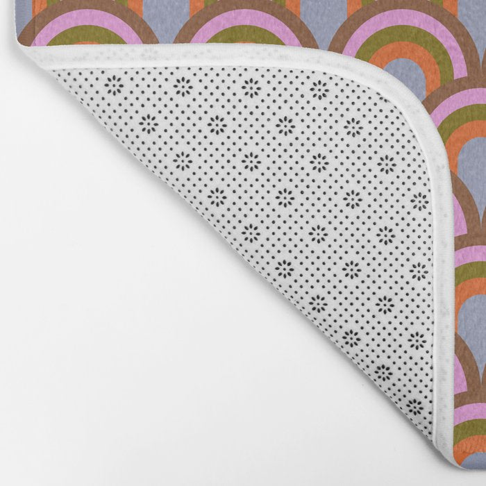 Retro Rainbow Arches Bath Mat Gallery Image 2