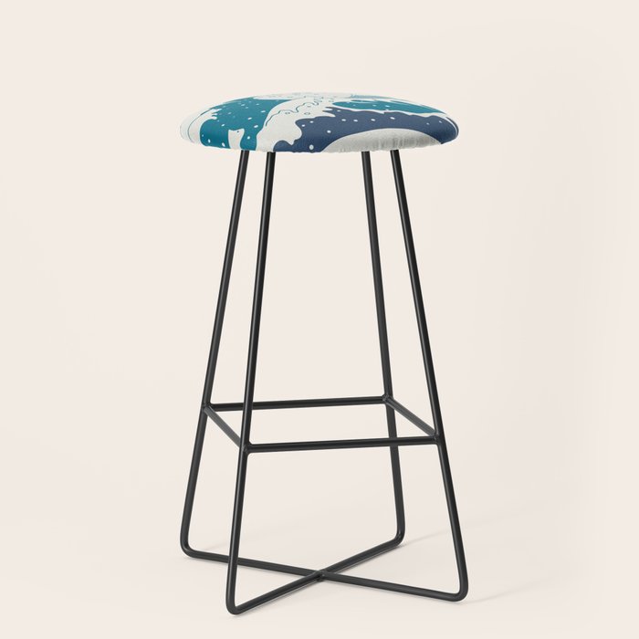 Cat Landscape 34 Stool Gallery Image 1