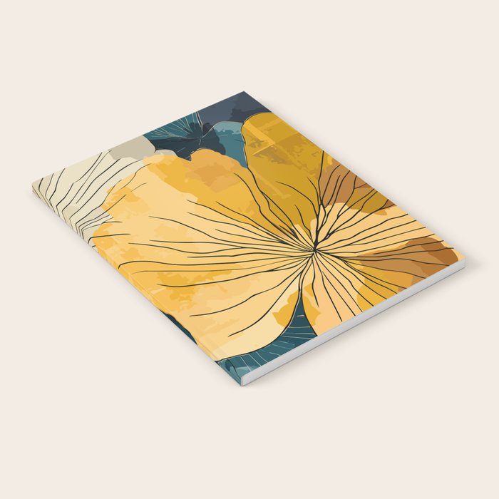 Floral Navy Honey Notebook Gallery Image 2