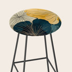 Floral Navy Honey Stool Gallery Image 2